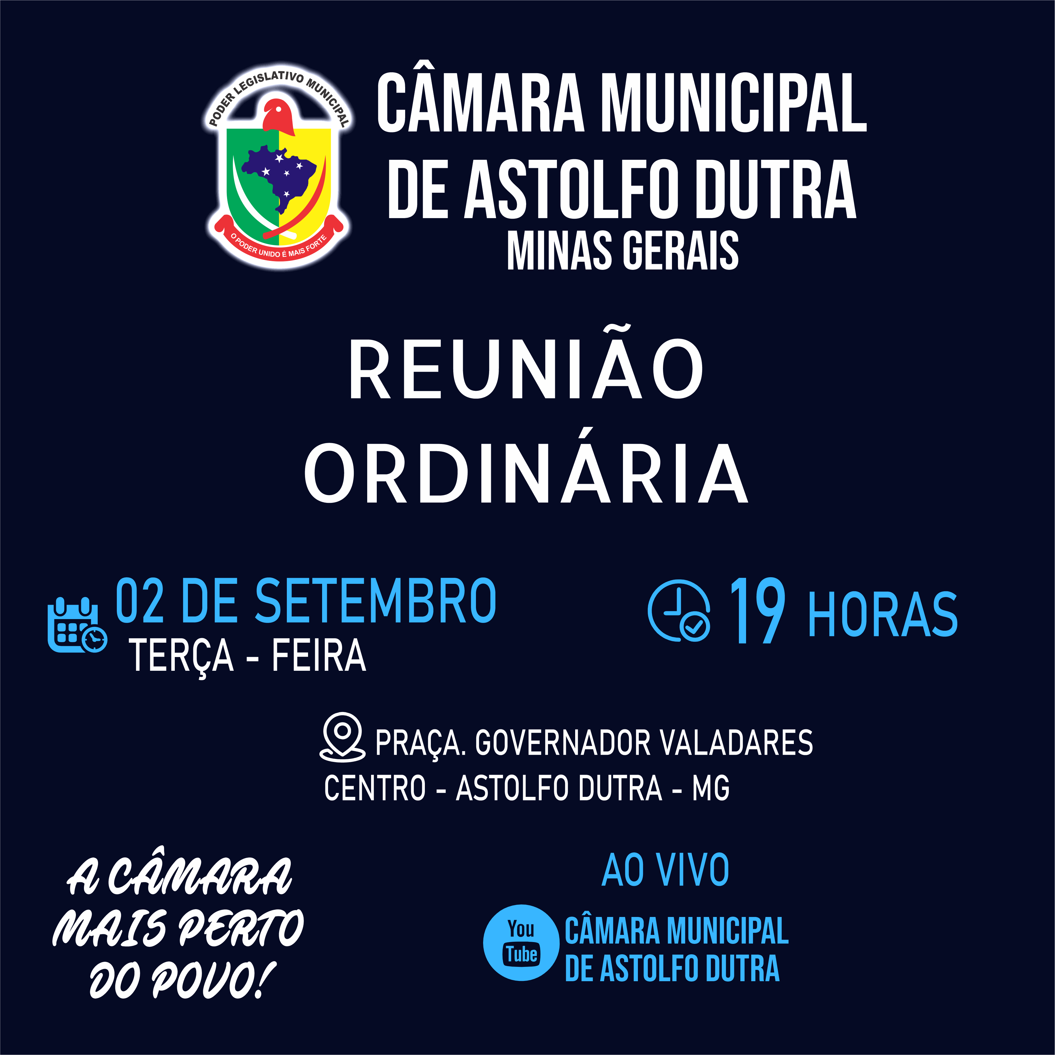 PAUTA DA REUNIÃO DO DIA 02 DE SETEMBRO DE  2024