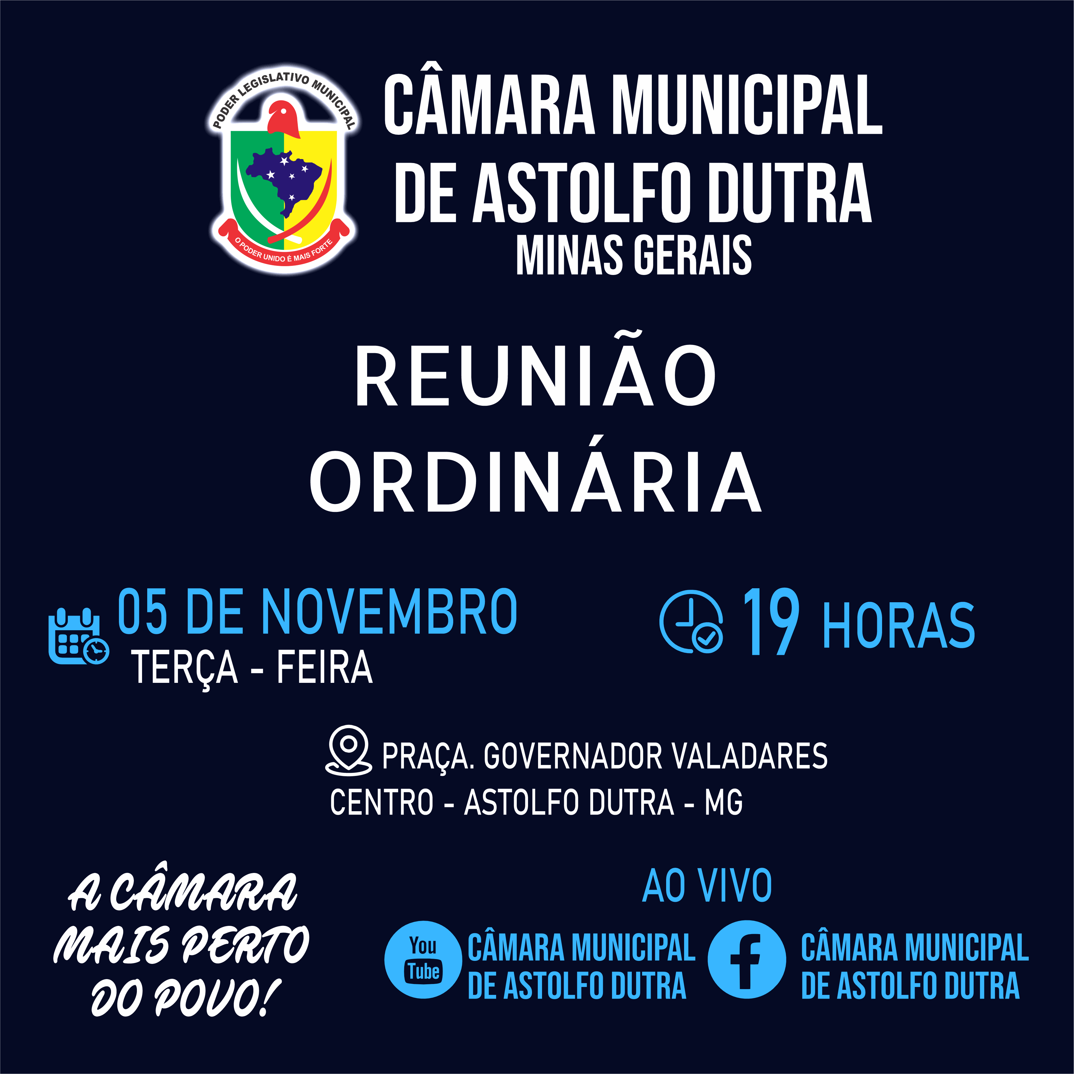 PAUTA DA REUNIÃO DO DIA 05 DE NOVEMBRO DE  2024