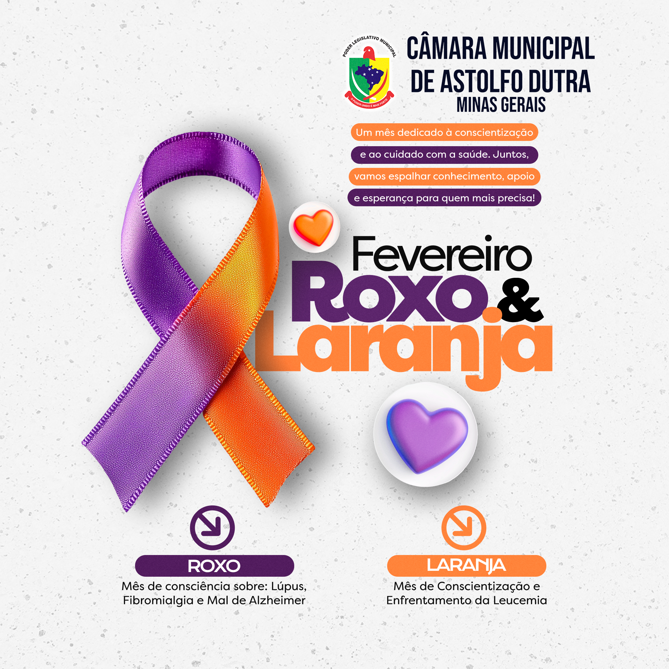 Fevereiro é um mês de conscientização e cuidado com a saúde. O Fevereiro Roxo chama a atenção para doenças como Lúpus, Alzheimer e Fibromialgia, reforçando a importância do diagnóstico precoce e do tratamento contínuo.